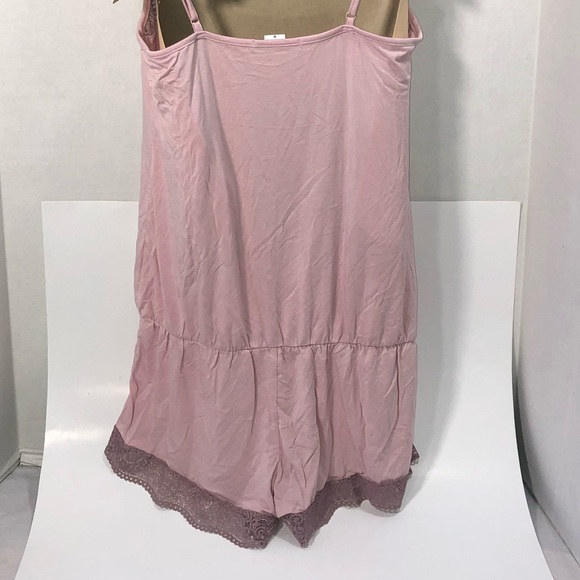NWOT Adore Me Women’s Intimate Sleepwear Romper Shorts Size Medium Pink - Picture 2 of 10